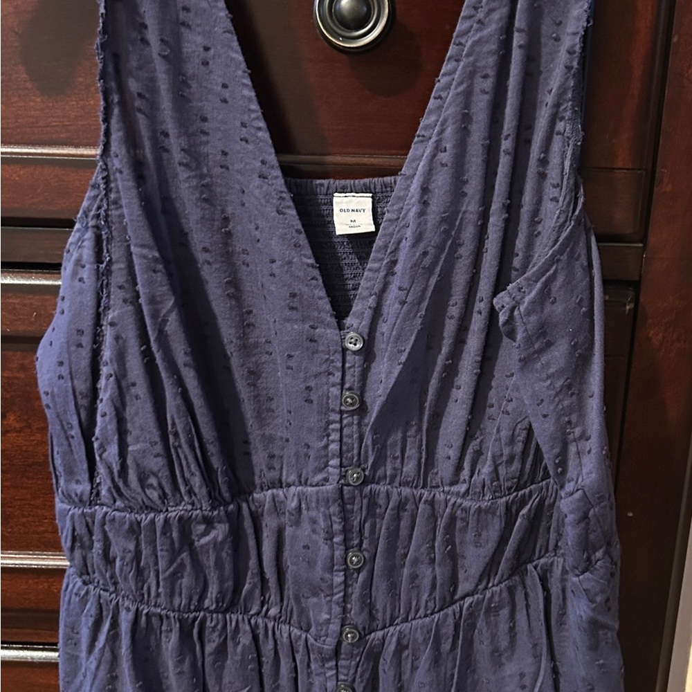 Women's Navy Sleeveless Top